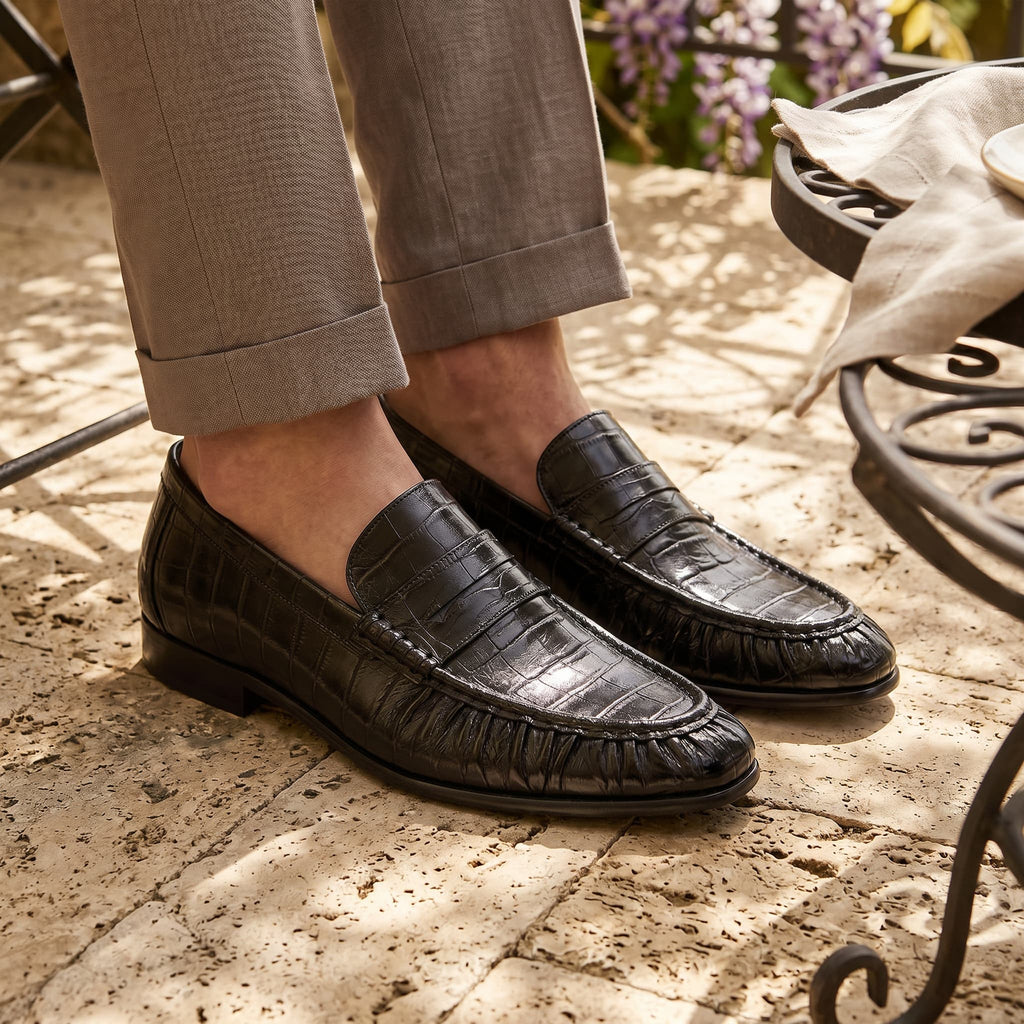 Mocassins Premium Grosvenor em Pele de Enguia