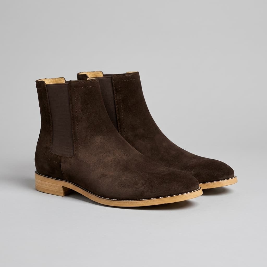Botas de cano curto Aldbury Martin em camurça