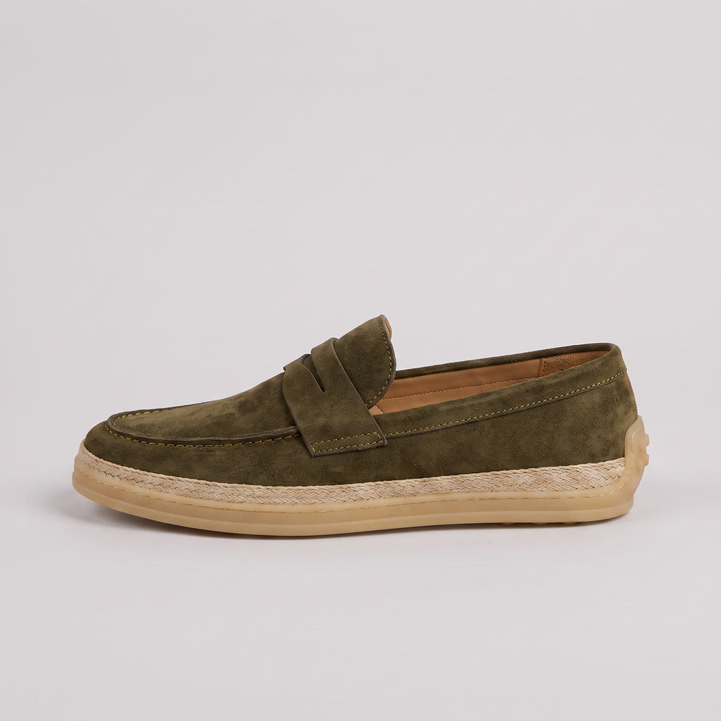 Loafer Espadrille Ashby em Camurça Premium