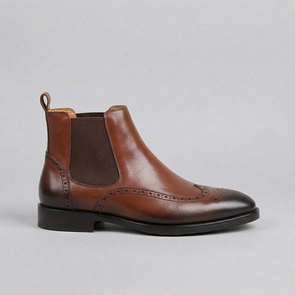 Botas Chelsea Clássicas Ashwicke com Bico Wingtip