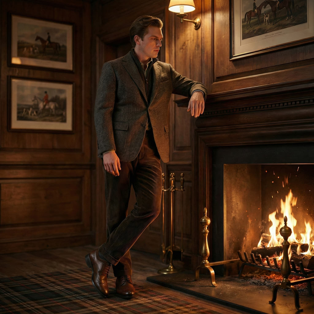 Sapatos sociais Oxford de couro premium