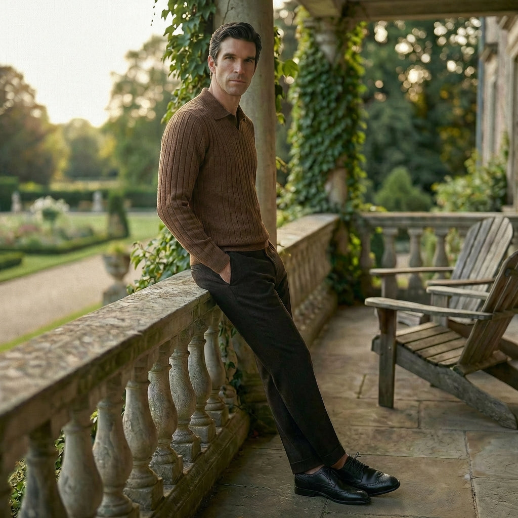 Sapatos sociais Oxford de couro premium