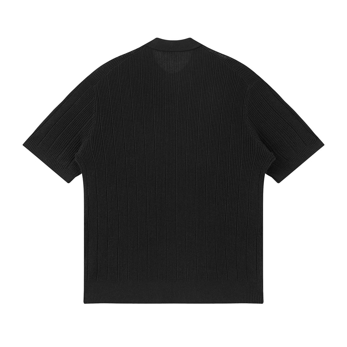 Camisa Polo de Tricô Canelado Texturizado Sestri