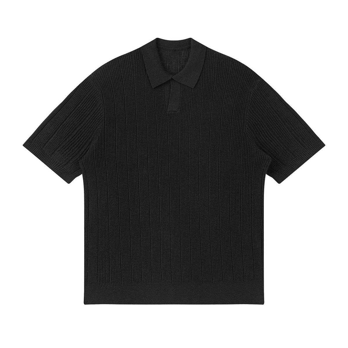 Camisa Polo de Tricô Canelado Texturizado Sestri