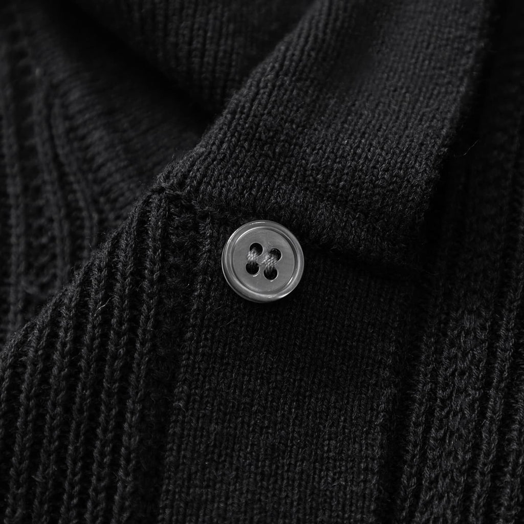 Camisa Polo de Tricô Canelado Texturizado Sestri