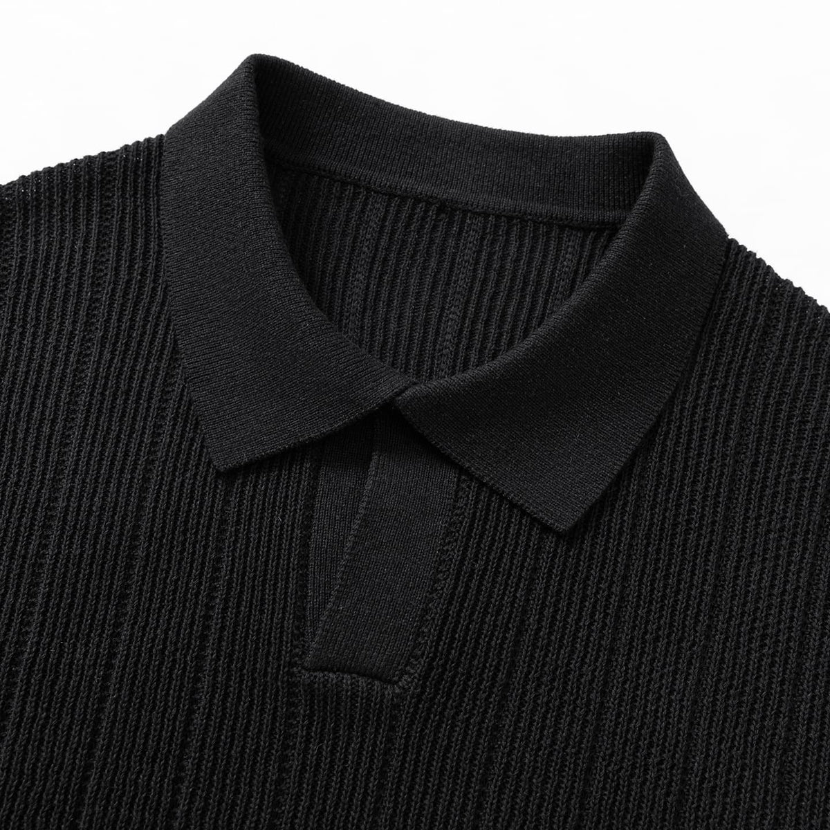 Camisa Polo de Tricô Canelado Texturizado Sestri