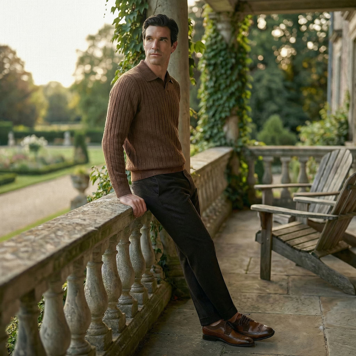 Sapatos sociais Oxford de couro premium