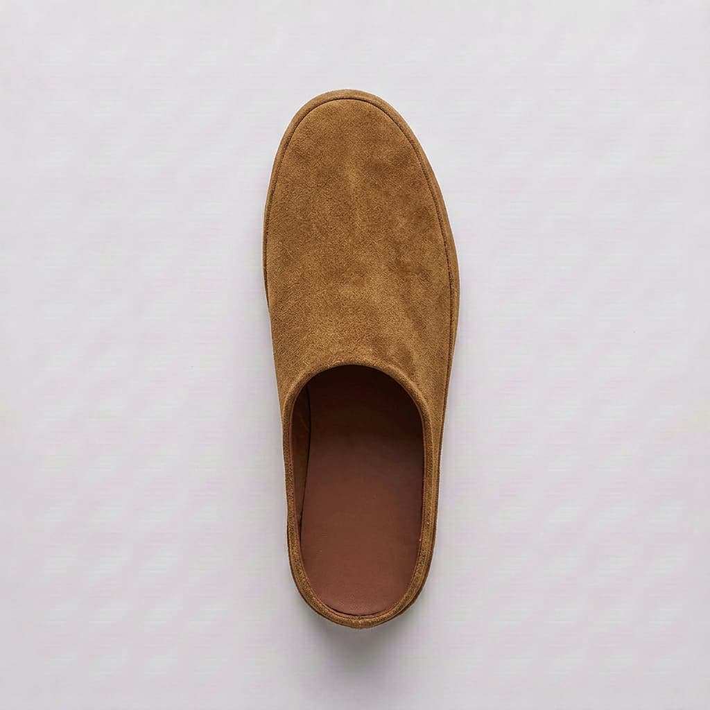 Mules Fenwick de camurça