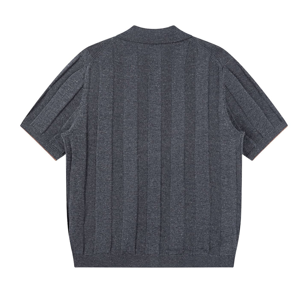 Camisa Polo de Tricô Canelado Texturizado Alassio