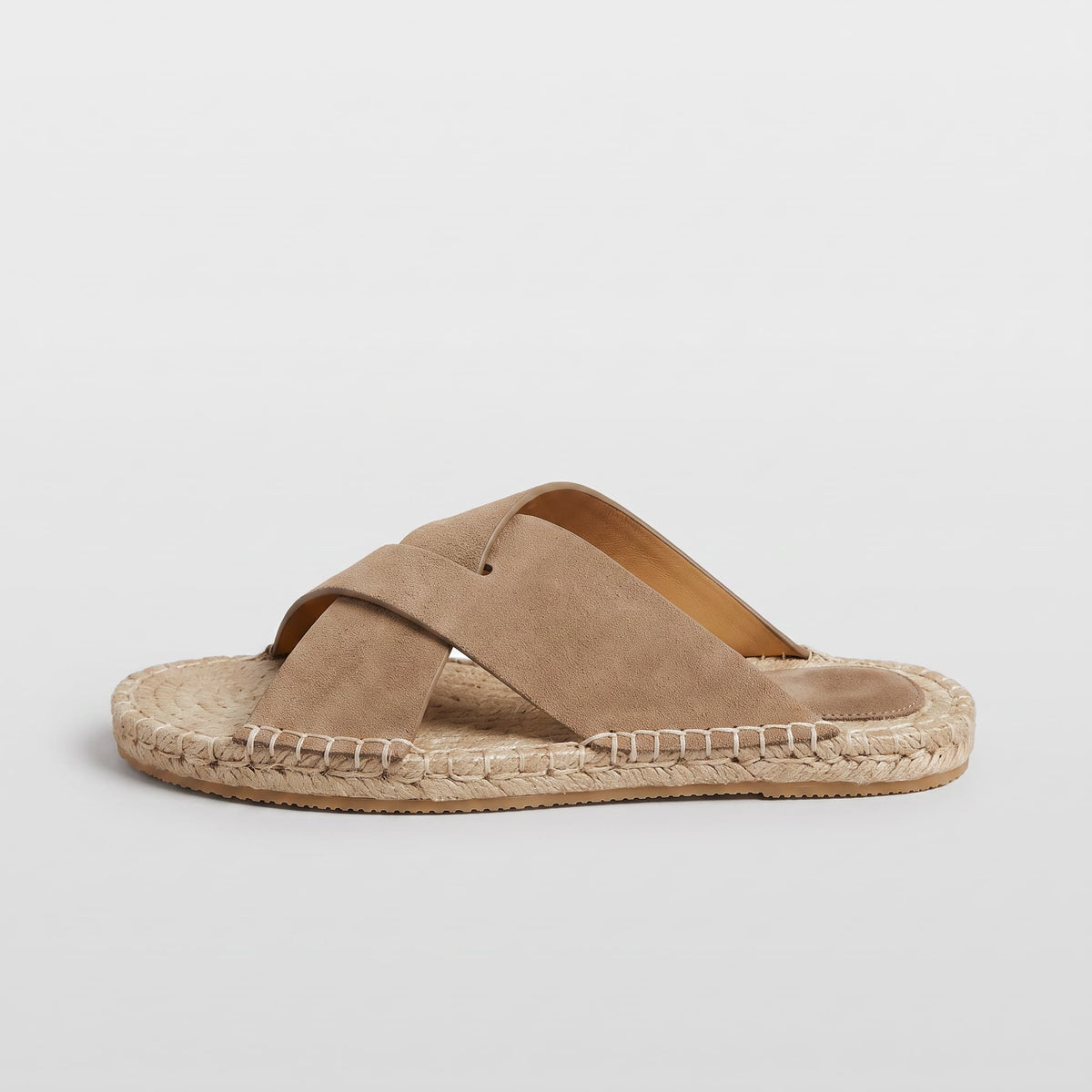 Sandálias Slide Espadrille de Camurça Corsham