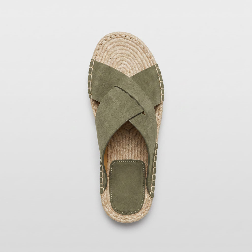 Sandálias Slide Espadrille de Camurça Corsham