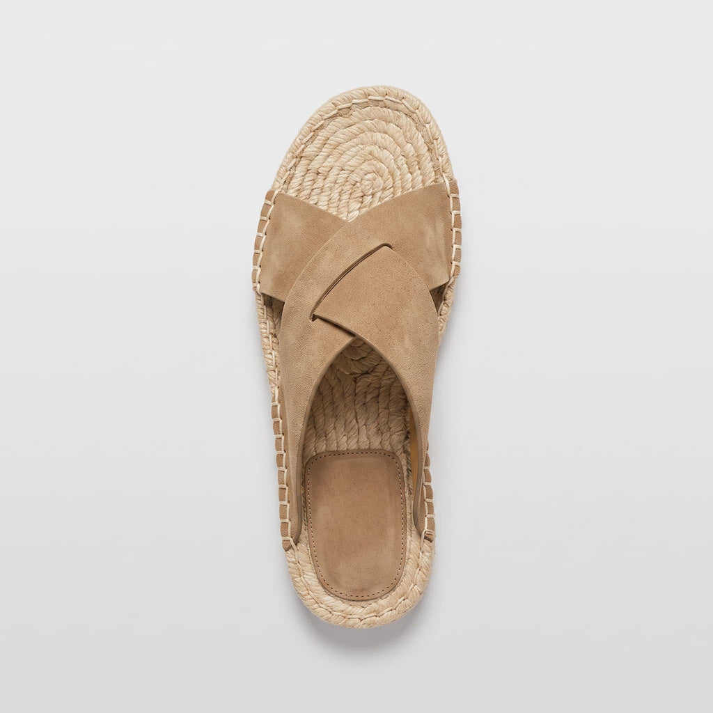 Sandálias Slide Espadrille de Camurça Corsham