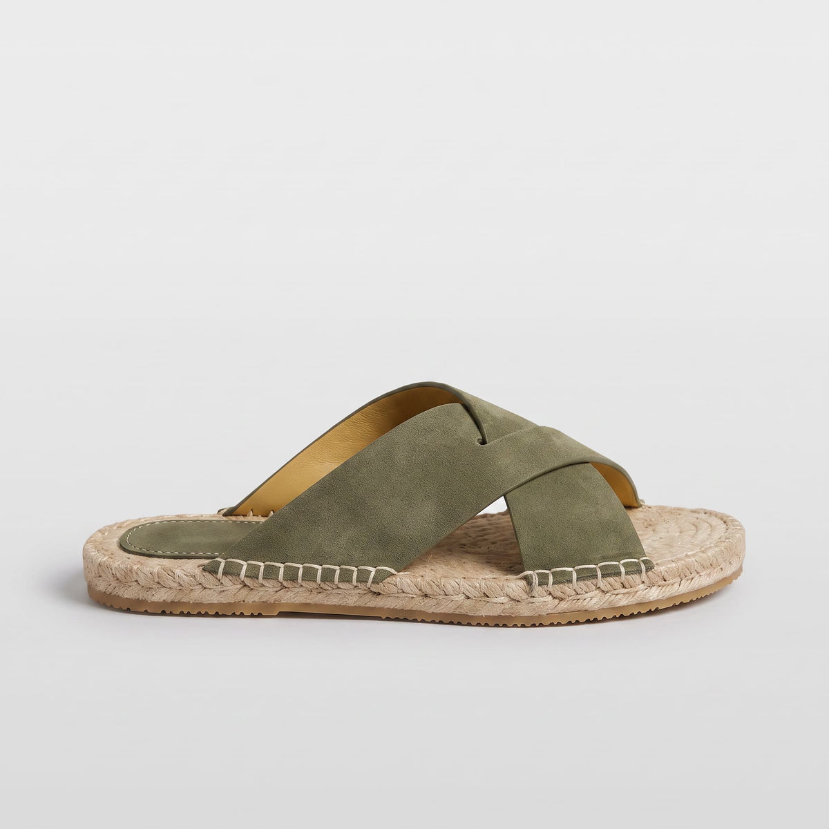 Sandálias Slide Espadrille de Camurça Corsham