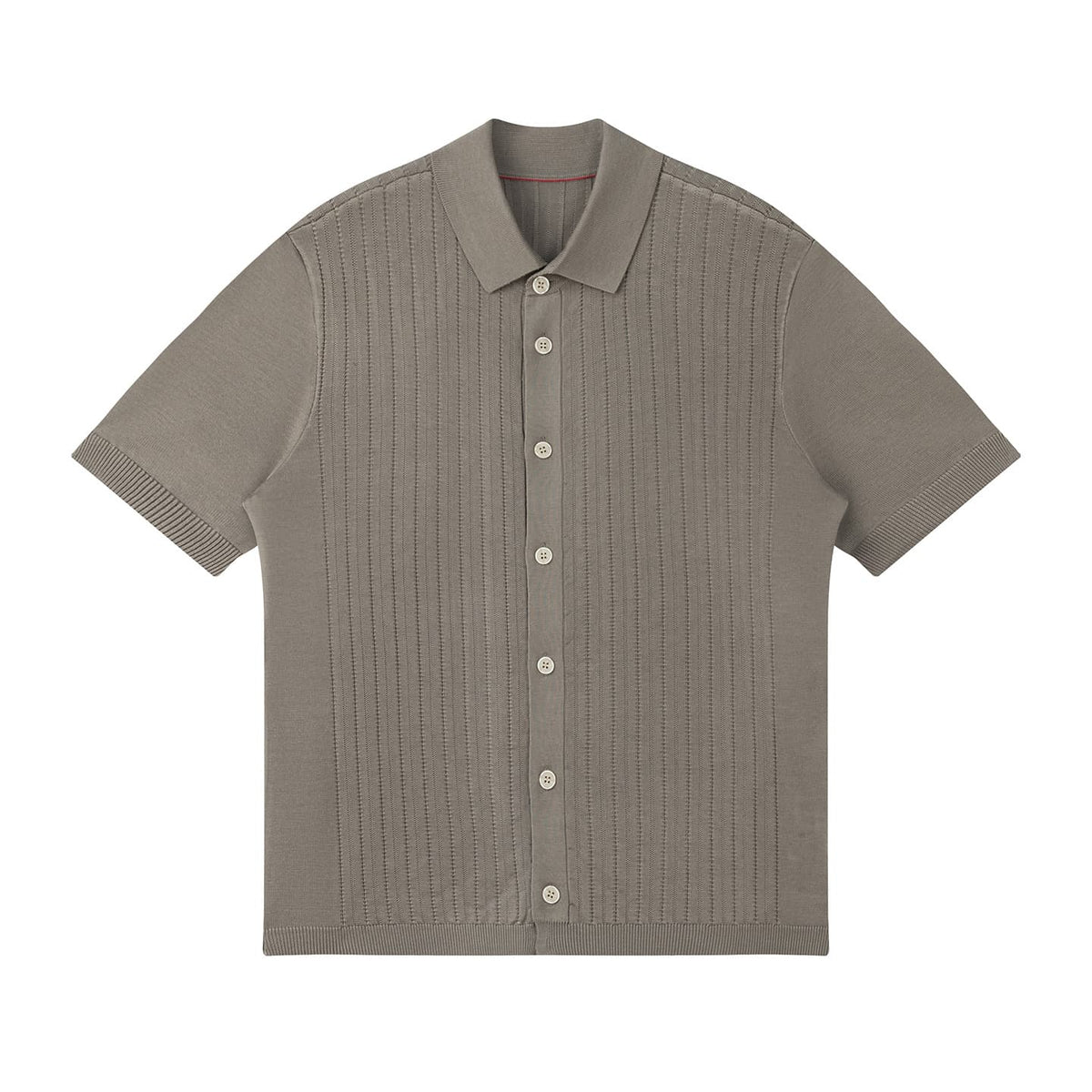 Camisa Polo Pietra de Tricô Canelado Texturizado