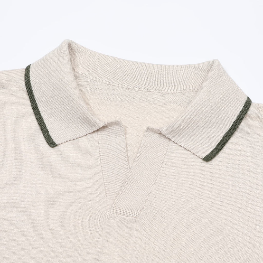 Camisa Polo de Tricô de Manga Longa Trani
