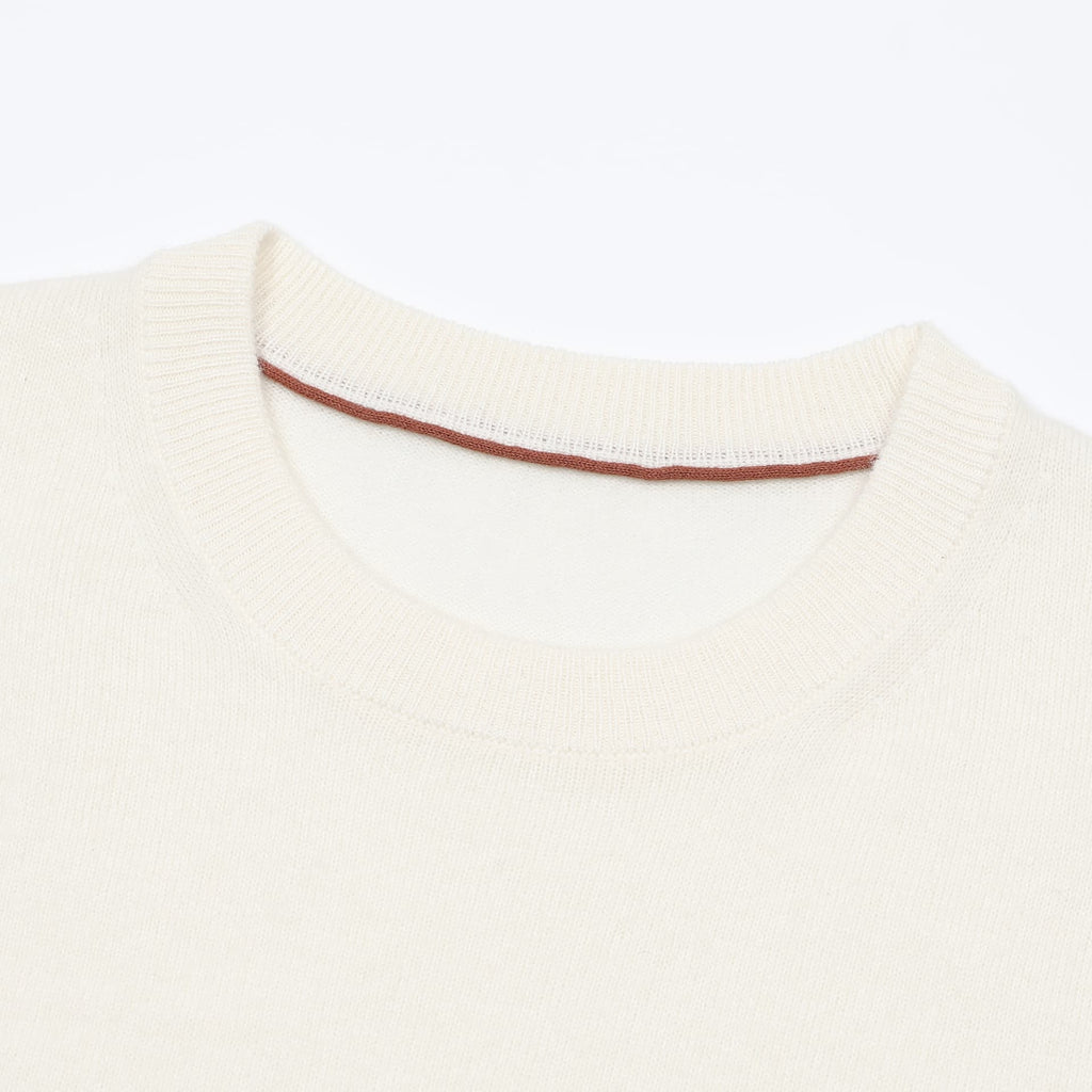 Suéter Merano de lã e cashmere com gola careca