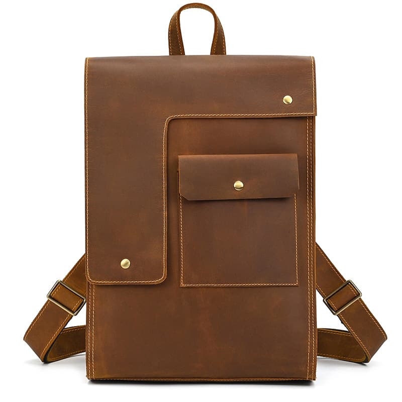 Mochila de Couro Vintage Clássica Huxley