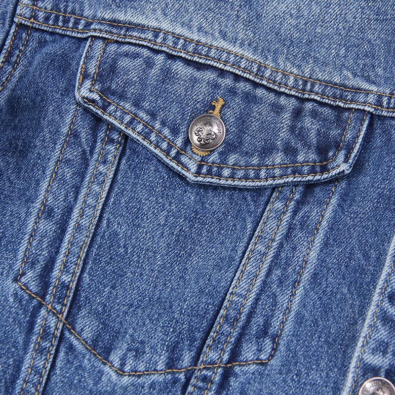 Jaqueta Jeans Hackney Forrada com Sherpa