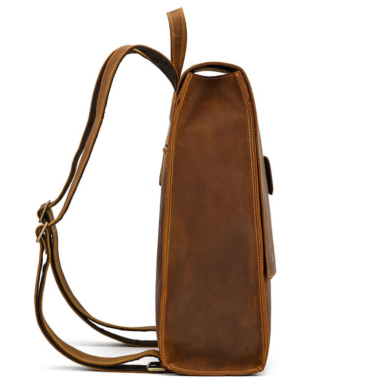 Mochila de Couro Vintage Clássica Huxley