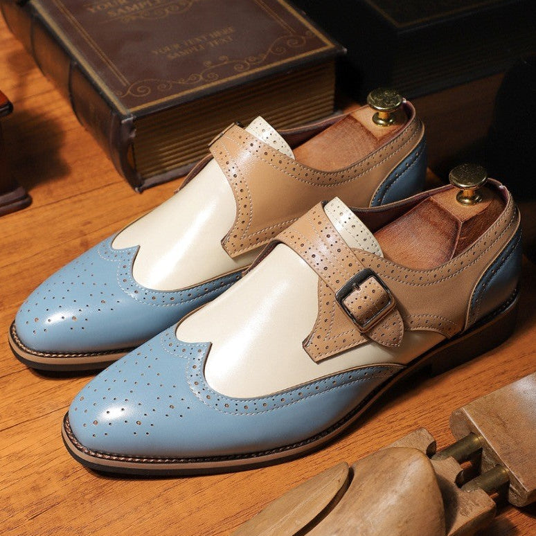 Sapatos sociais clássicos de couro Windsor