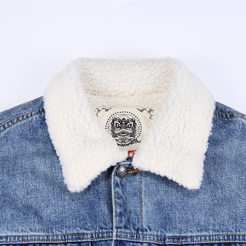 Jaqueta Jeans Hackney Forrada com Sherpa