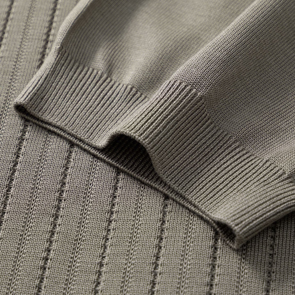 Camisa Polo Pietra de Tricô Canelado Texturizado