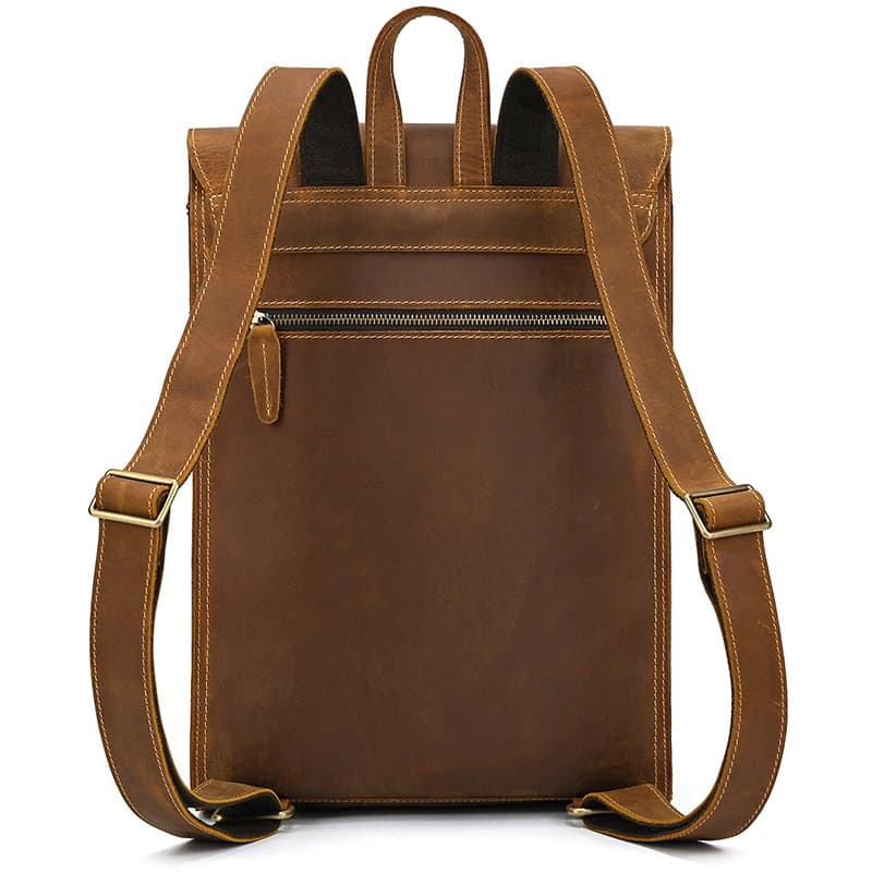 Mochila de Couro Vintage Clássica Huxley