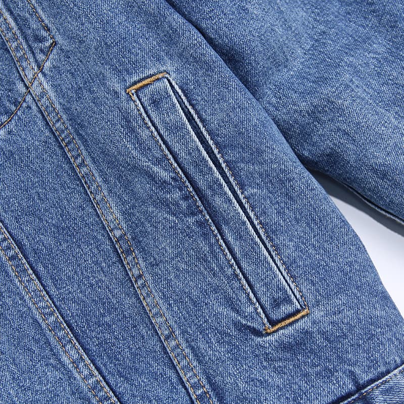Jaqueta Jeans Hackney Forrada com Sherpa