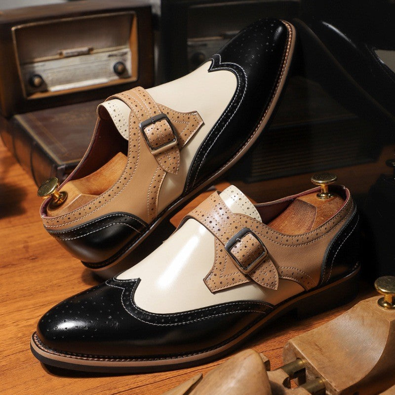 Sapatos sociais clássicos de couro Windsor