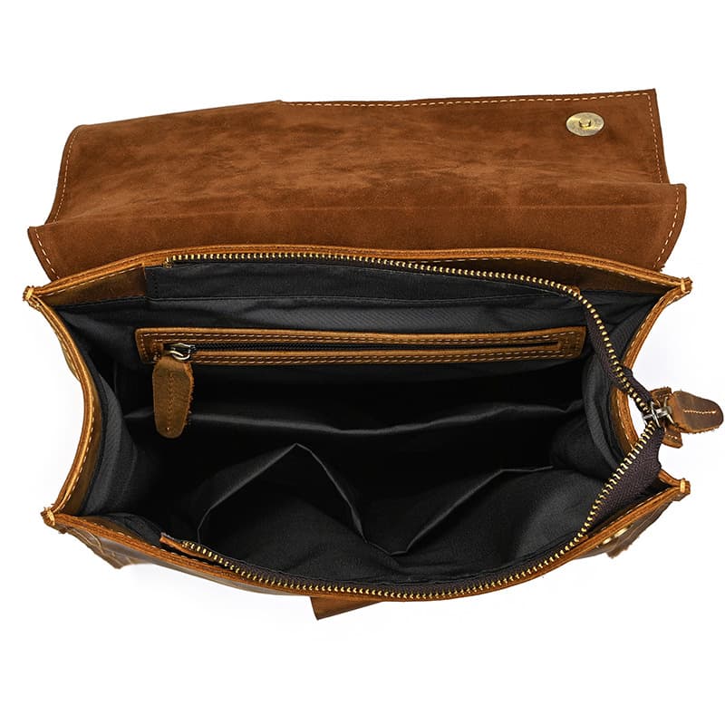 Mochila de Couro Vintage Clássica Huxley