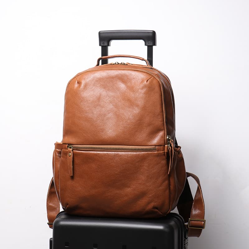 Mochila Harlow Clássica de Couro para o Dia a Dia