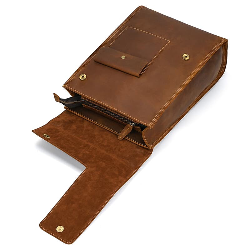 Mochila de Couro Vintage Clássica Huxley