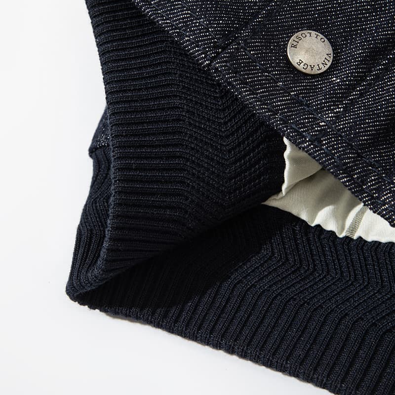 Jaqueta Bomber Premium Winslow em Denim Cru