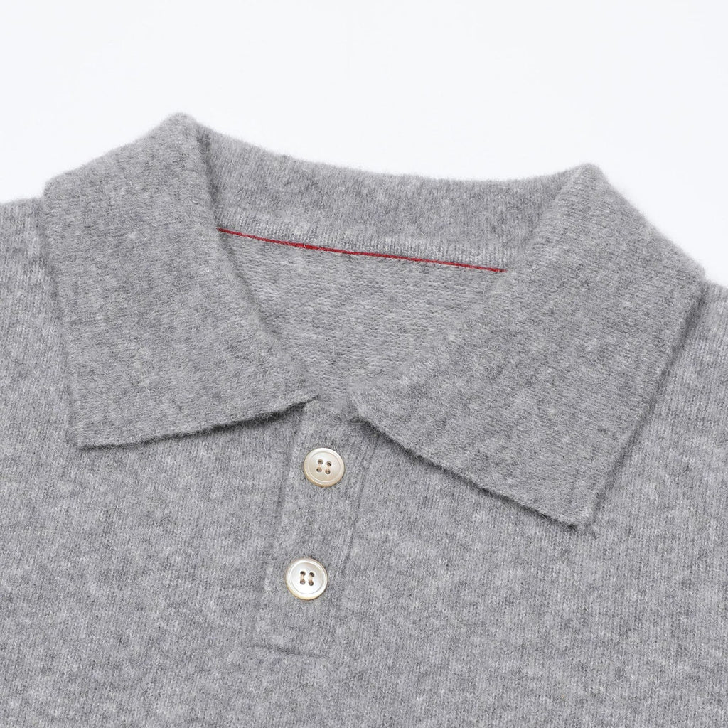 Suéter Polo de Tricô Escovado Premium Sirolo