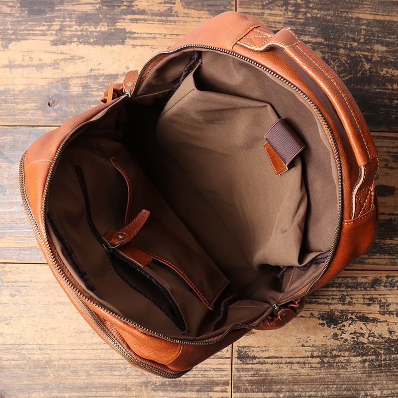 Mochila Harlow Clássica de Couro para o Dia a Dia