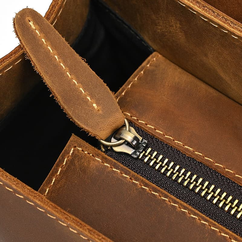 Mochila de Couro Vintage Clássica Huxley