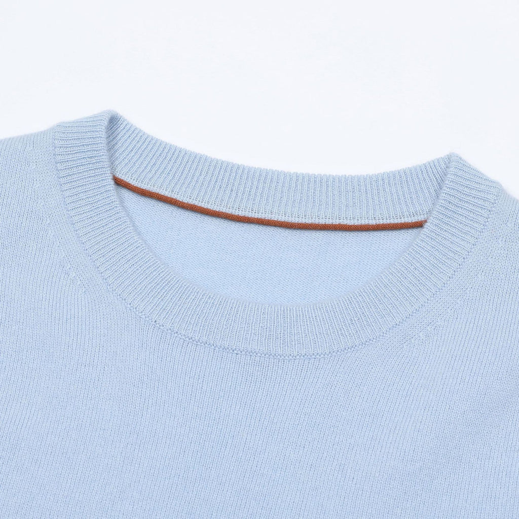 Suéter Merano de lã e cashmere com gola careca