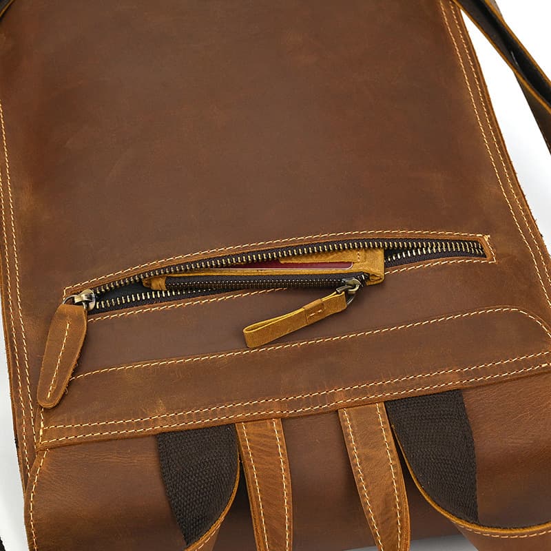Mochila de Couro Vintage Clássica Huxley