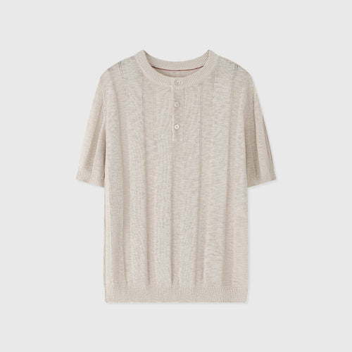 Blusa Henley de Malha Macia Sorrento