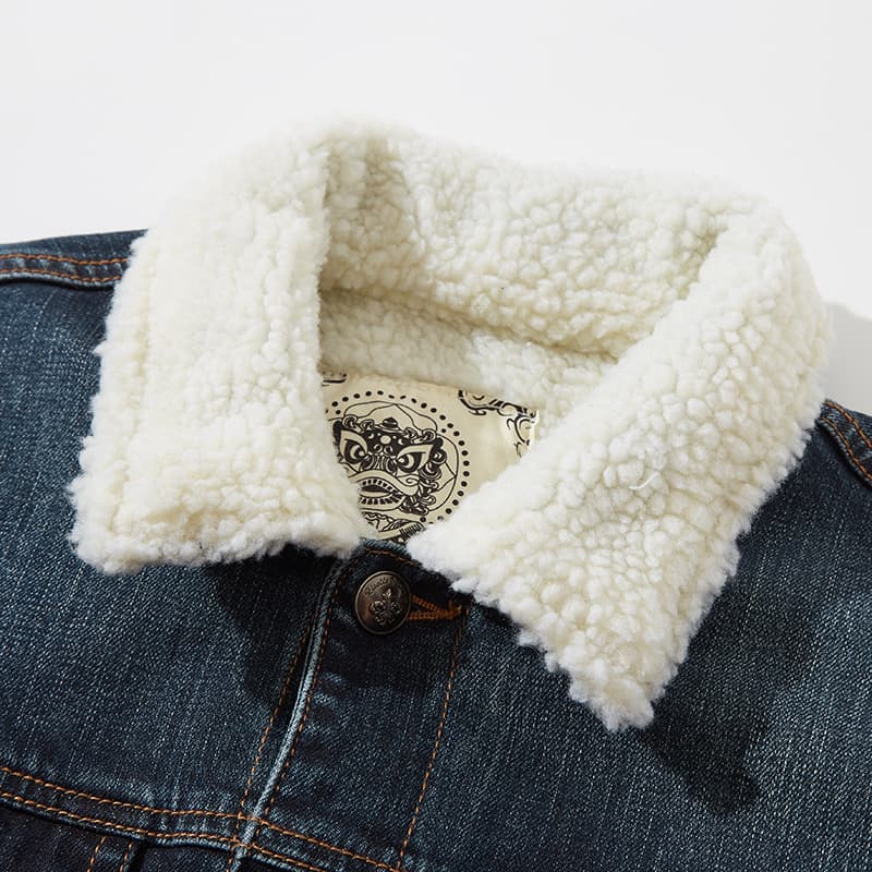 Jaqueta Jeans Hackney Forrada com Sherpa