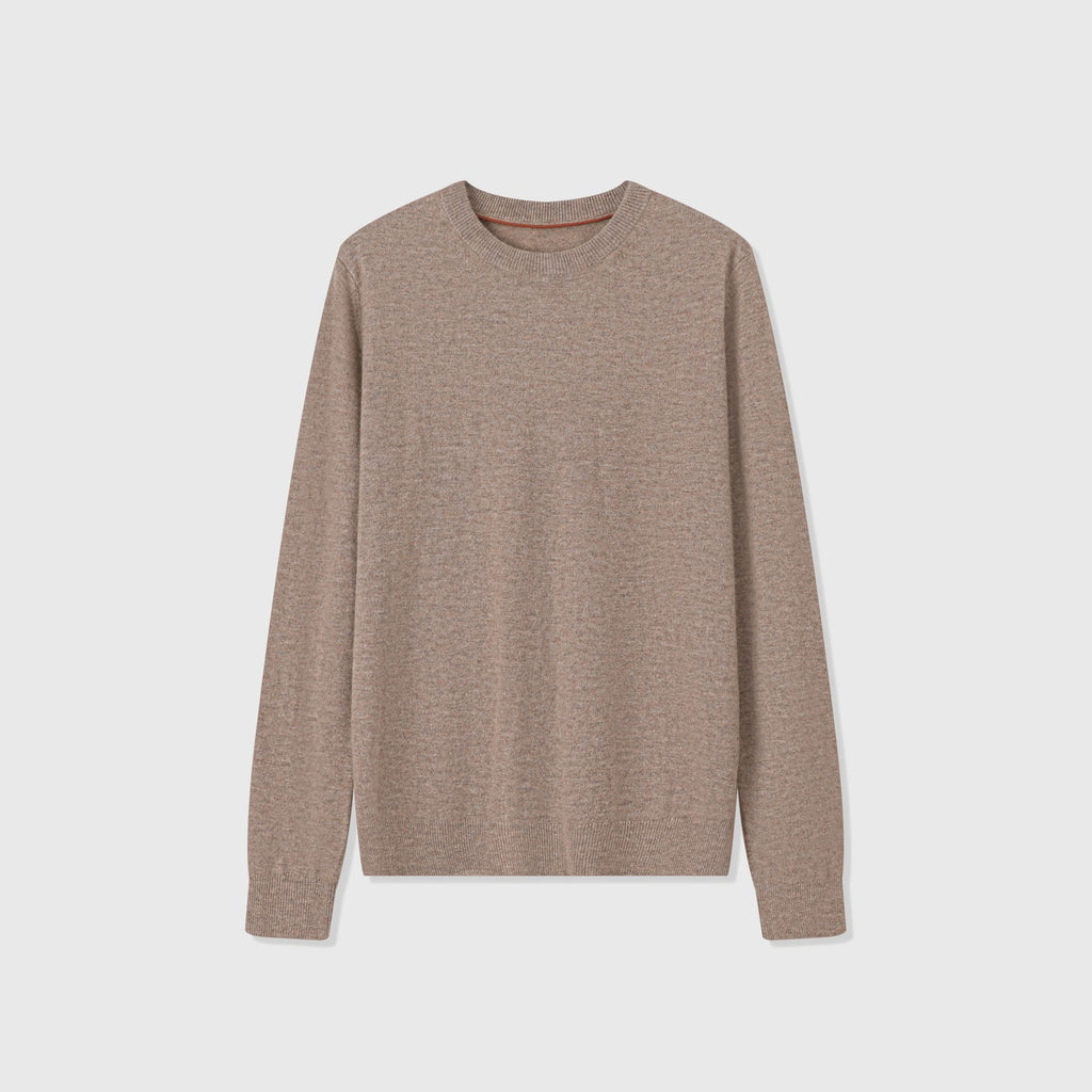 Suéter Merano de lã e cashmere com gola careca