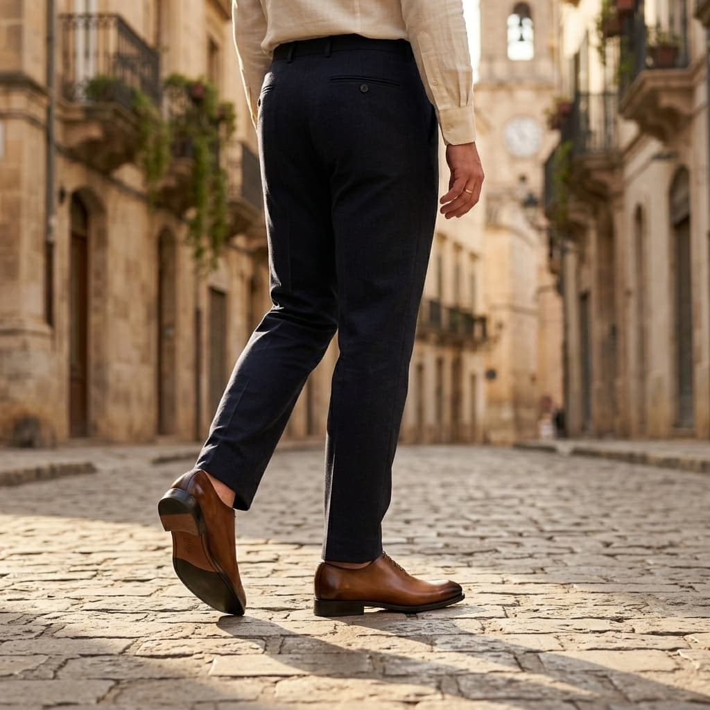 Sapatos Oxford Everton Premium em Couro Inteiriço