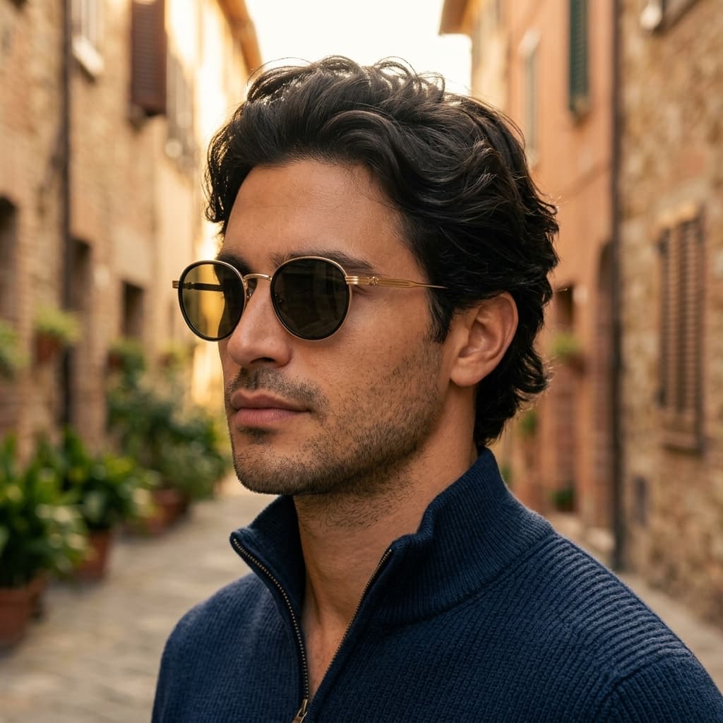 Óculos de Sol Estilosos com Lentes Polarizadas em Formato Marquise
