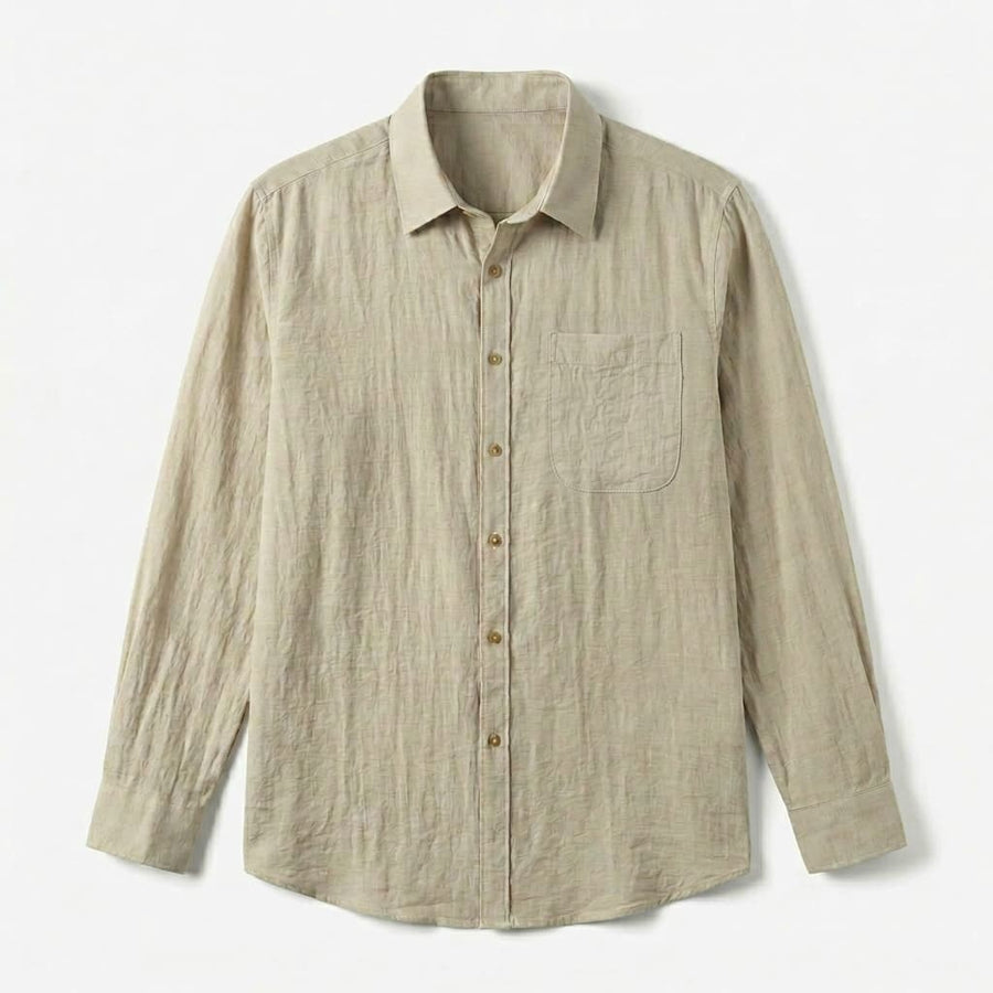 Camisa de Linho Antibes Manga Longa