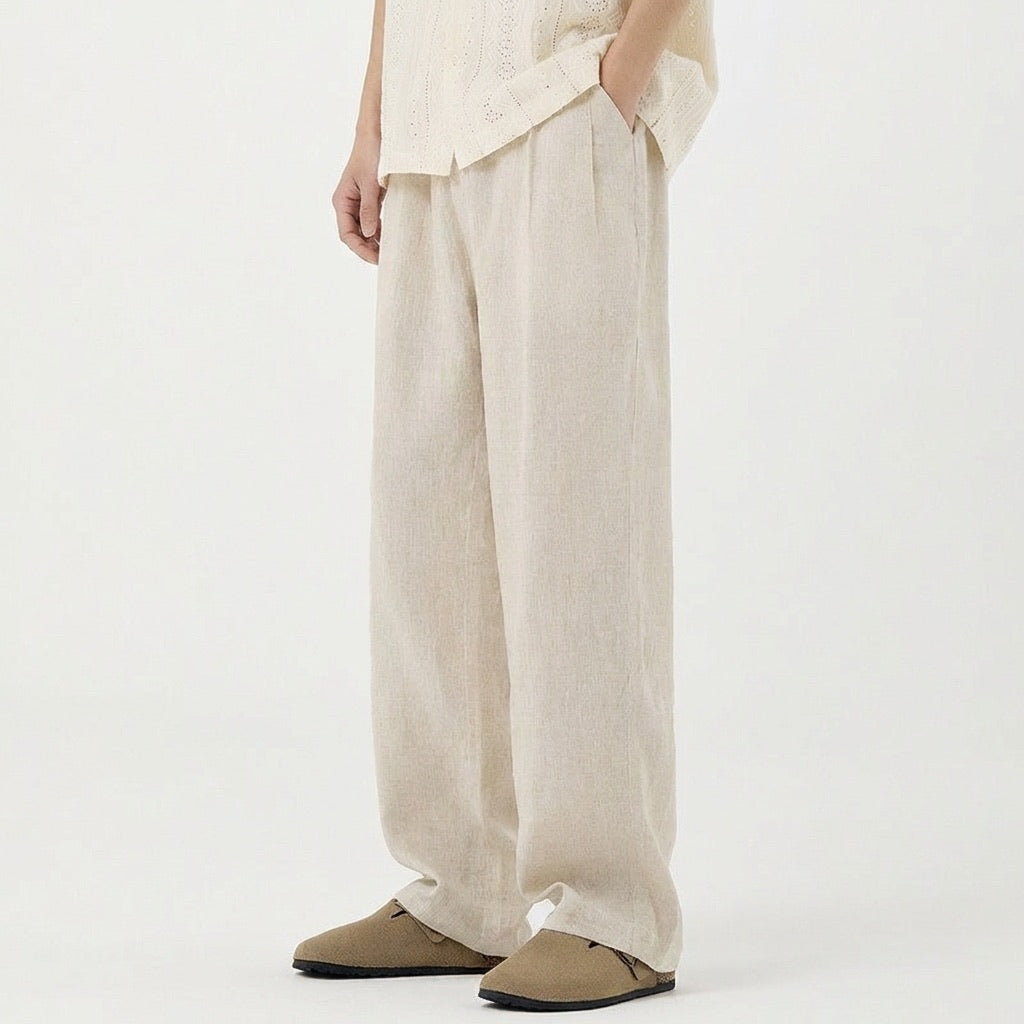 Calça Riviera de Linho com Modelagem Solta