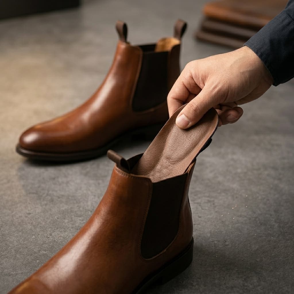 Palmilhas de Couro Premium Comfort+