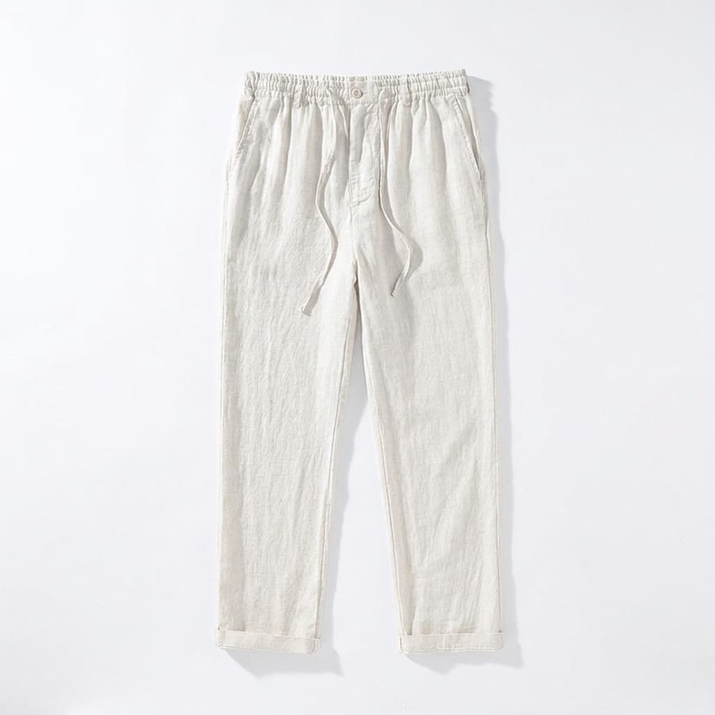 Calça Capri Elegante de Linho