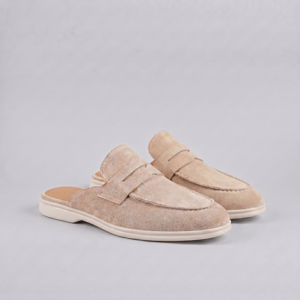 Mule Langford de Camurça Luxuosa
