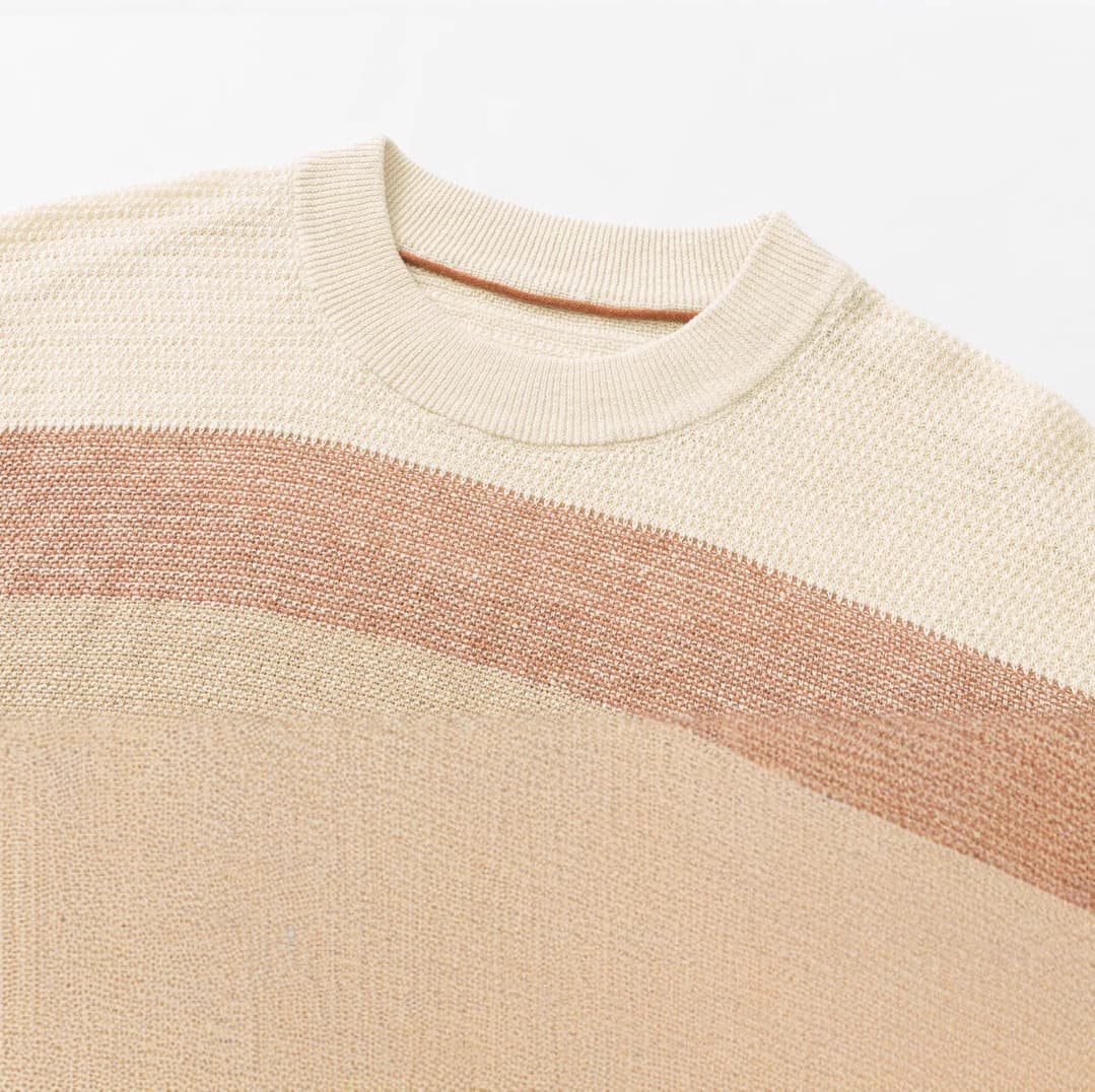 Camiseta de Linho Listrada Maratea