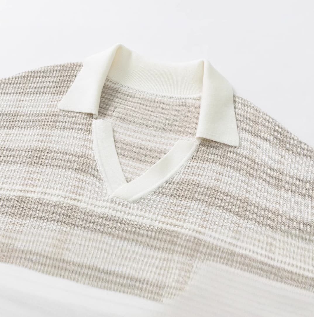 Camisa Polo de Tricô Listrada Praiano